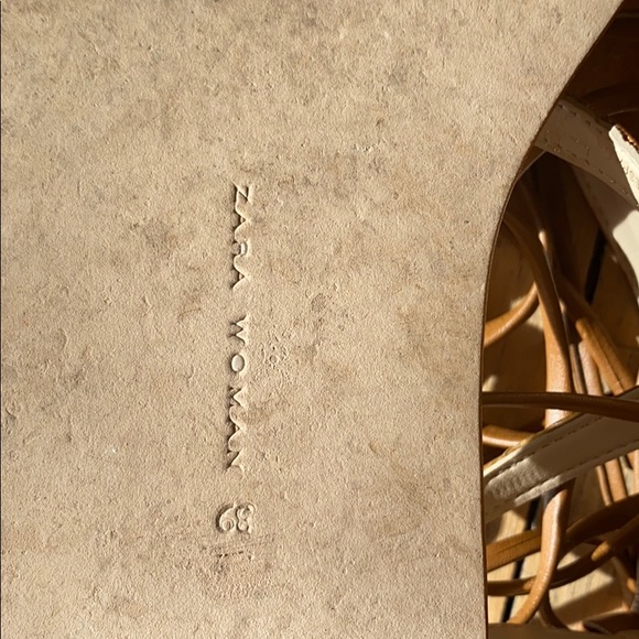 Zara Gladiator Sandals Sz 39 - Picture 7 of 8